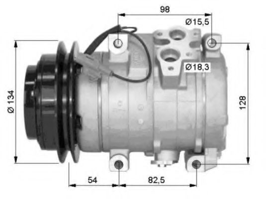 Компрессор кондиционера NRF 32458