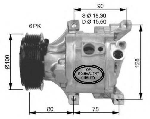 Компрессор кондиционера NRF 32466