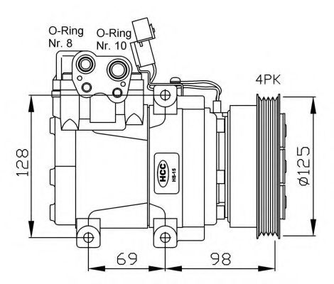 Компрессор кондиционера NRF 32471G Компрессор кондиционера NRF 32471G