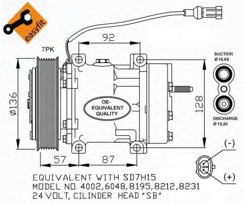 Компрессор кондиционера NRF 32477 Компрессор кондиционера NRF 32477