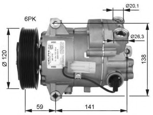 Компрессор кондиционера NRF 32487G