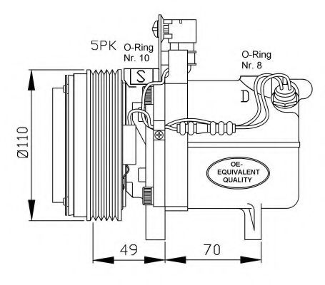 Компрессор кондиционера NRF 32490