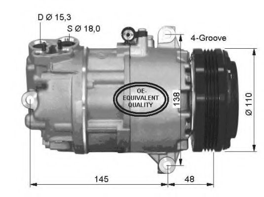 Компрессор кондиционера NRF 32493