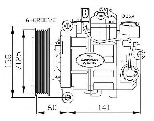 Компрессор кондиционера NRF 32512