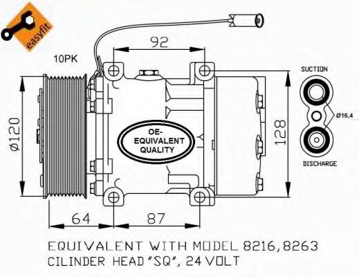 Компрессор кондиционера NRF 32709 Компрессор кондиционера NRF 32709