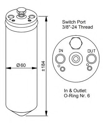 Осушитель кондиционера NRF 33028