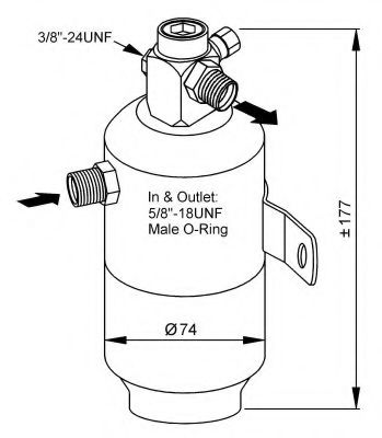 Осушитель кондиционера NRF 33170
