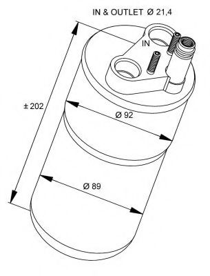 Осушитель кондиционера NRF 33322
