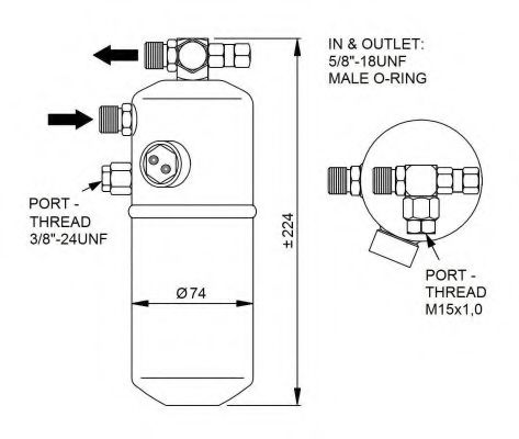 Осушитель кондиционера NRF 33340