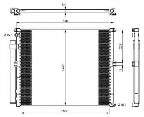 Радиатор кондиционера NRF 350050