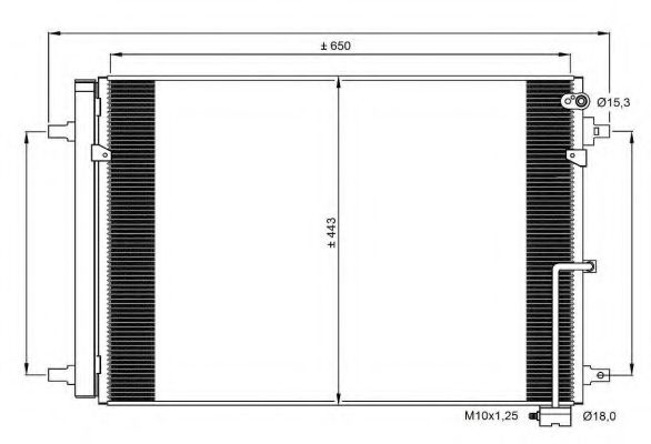 Радиатор кондиционера NRF 350059