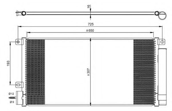 Радиатор кондиционера NRF 350067