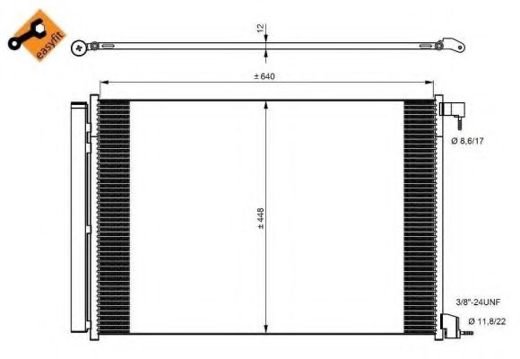 Радиатор кондиционера NRF 350082 Радиатор кондиционера NRF 350082