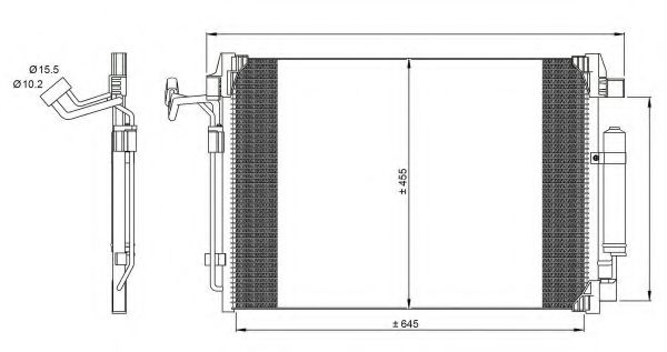 Радиатор кондиционера NRF 350094