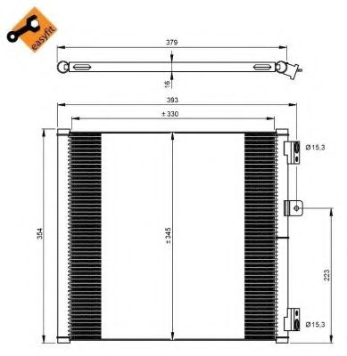 Радиатор кондиционера NRF 350204 Радиатор кондиционера NRF 350204