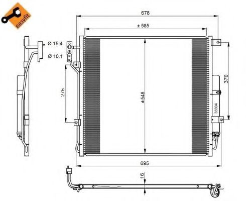 Радиатор кондиционера NRF 350220 Радиатор кондиционера NRF 350220