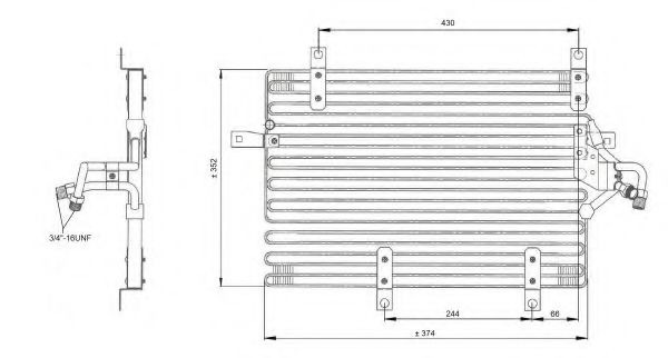 Радиатор кондиционера NRF 35052