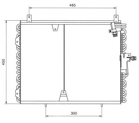 Радиатор кондиционера NRF 35129