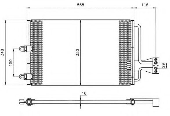 Радиатор кондиционера NRF 35149