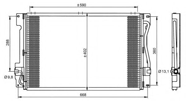 Радиатор кондиционера NRF 35151