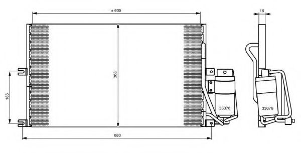 Радиатор кондиционера NRF 35183