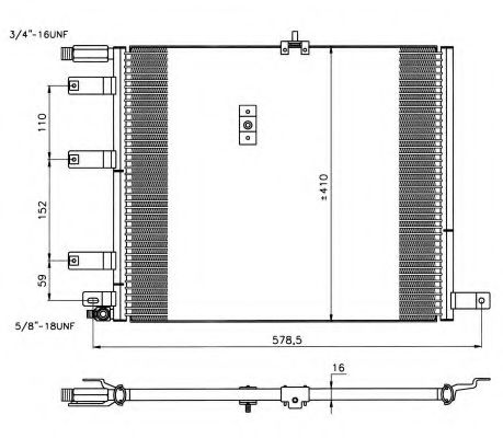 Радиатор кондиционера NRF 35212