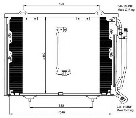 Радиатор кондиционера NRF 35215