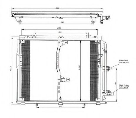 Радиатор кондиционера NRF 35229