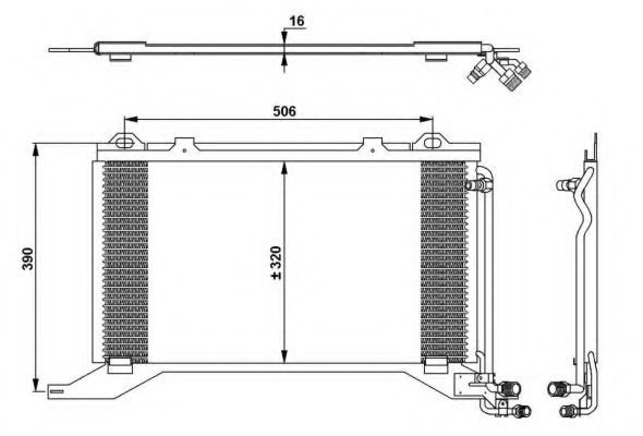 Радиатор кондиционера NRF 35245