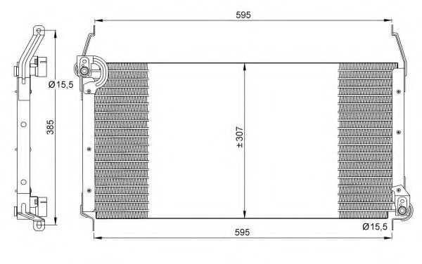 Радиатор кондиционера nrf 35259