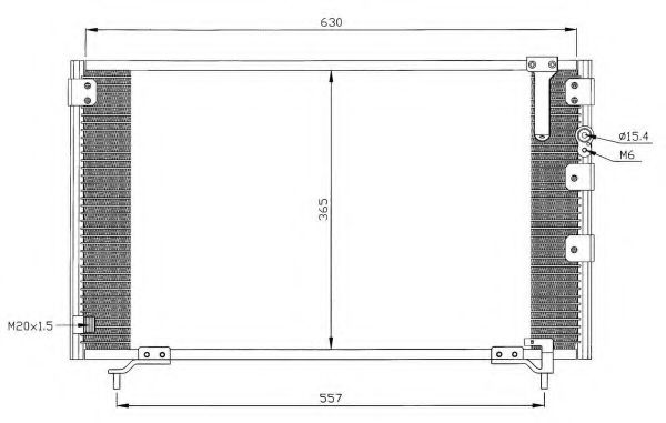 Радиатор кондиционера nrf 35281