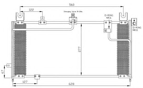 Радиатор кондиционера NRF 35287