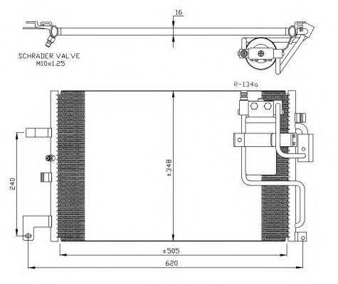 Радиатор кондиционера nrf 35299