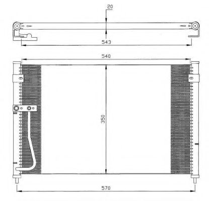 Радиатор кондиционера NRF 35306