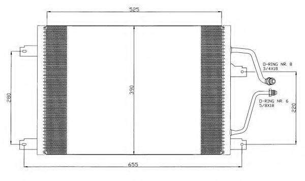 Радиатор кондиционера NRF 35312