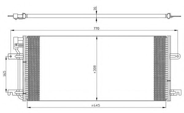 Радиатор кондиционера NRF 35316
