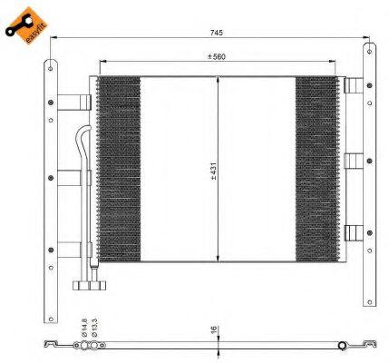 Радиатор кондиционера NRF 35329 Радиатор кондиционера NRF 35329