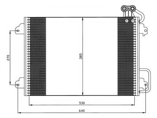 Радиатор кондиционера NRF 35340