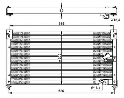 Радиатор кондиционера NRF 35348
