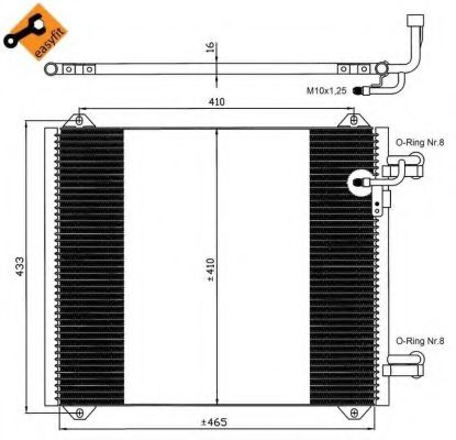 Радиатор кондиционера NRF 35362 Радиатор кондиционера NRF 35362