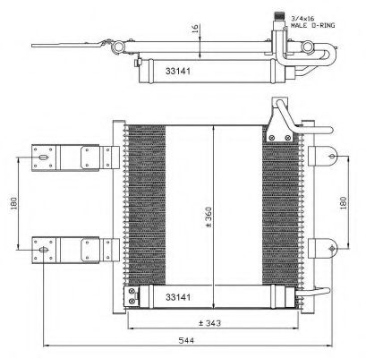 Радиатор кондиционера NRF 35368
