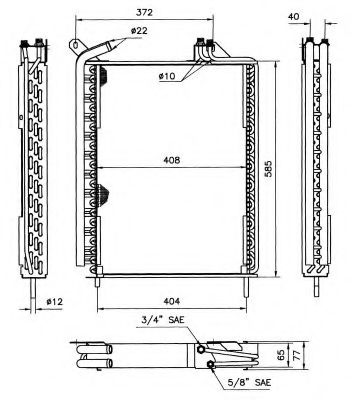 Радиатор кондиционера NRF 35370