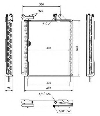Радиатор кондиционера NRF 35371
