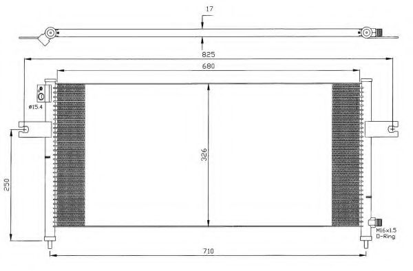 Радиатор кондиционера NRF 35380
