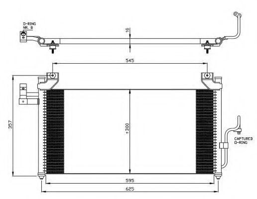 Радиатор кондиционера NRF 35386