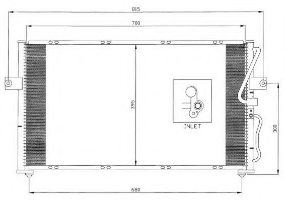 Радиатор кондиционера NRF 35396