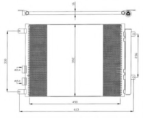 Радиатор кондиционера nrf 35408