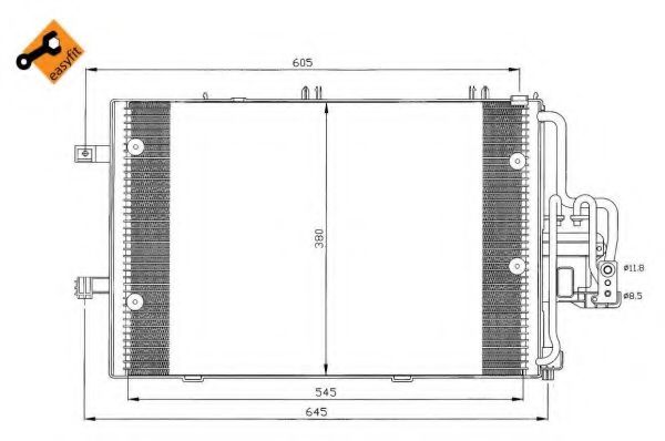 Радиатор кондиционера NRF 35412 Радиатор кондиционера NRF 35412