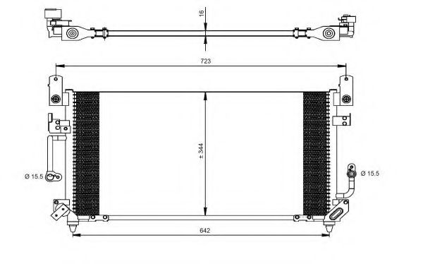 Радиатор кондиционера NRF 35423