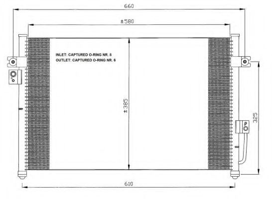 Радиатор кондиционера NRF 35426